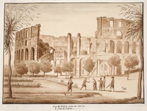 View of the Colosseum from the side of St. John Lateran by Agostino Tofanelli
